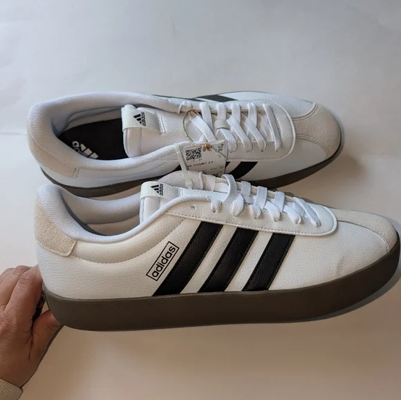 Adidas VL Court 3.0 White Sneakers Mens Size 13 - Picture 6 of 6